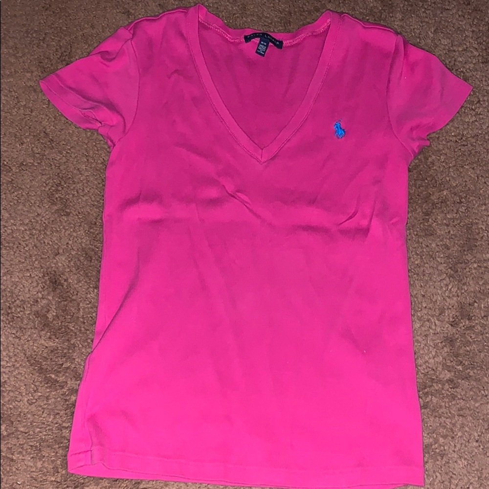 Pink polo shirt